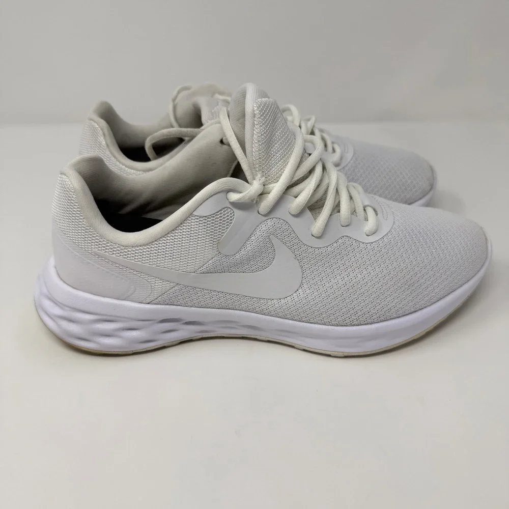 Nike Revolution 6 Mens White Running Shoes Athletic Sneakers‎ Size 9